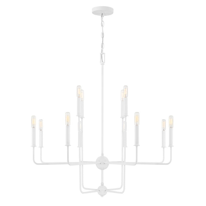 Savoy House Avondale 12-Light Chandelier, Bisque White