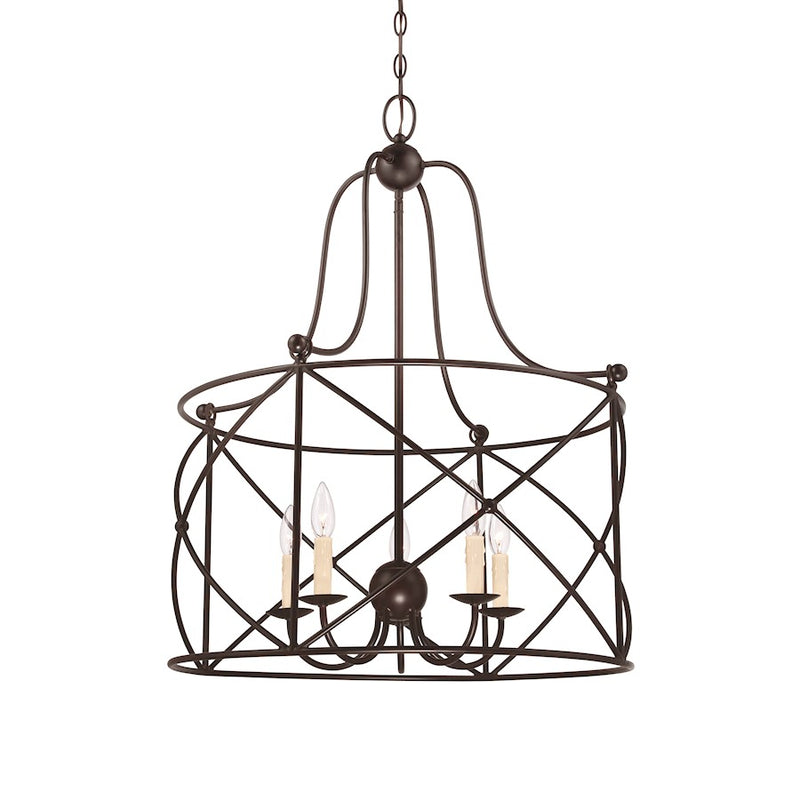 Savoy House Seneca 5-Light Pendant, English Bronze