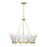 Savoy House Orianna 6 Light Chandelier, Noble Brass