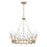 Savoy House Orianna 6 Light Chandelier, Noble Brass