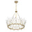 Savoy House Orianna 6 Light Chandelier, Noble Brass