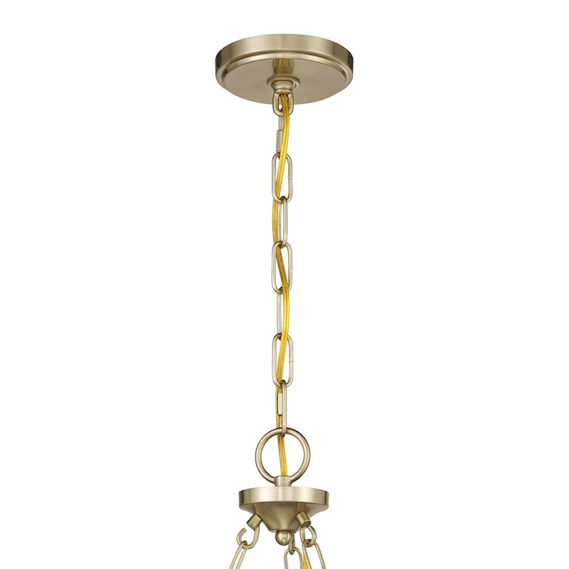 Savoy House Orianna 6 Light Chandelier, Noble Brass