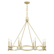 Savoy House Minette 8 Lt Chandelier, Spun Gold - 1-4102-8-328