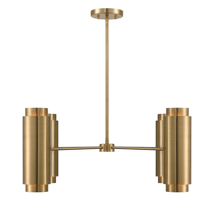 Savoy House Lio 8-Light Chandelier, Noble Brass