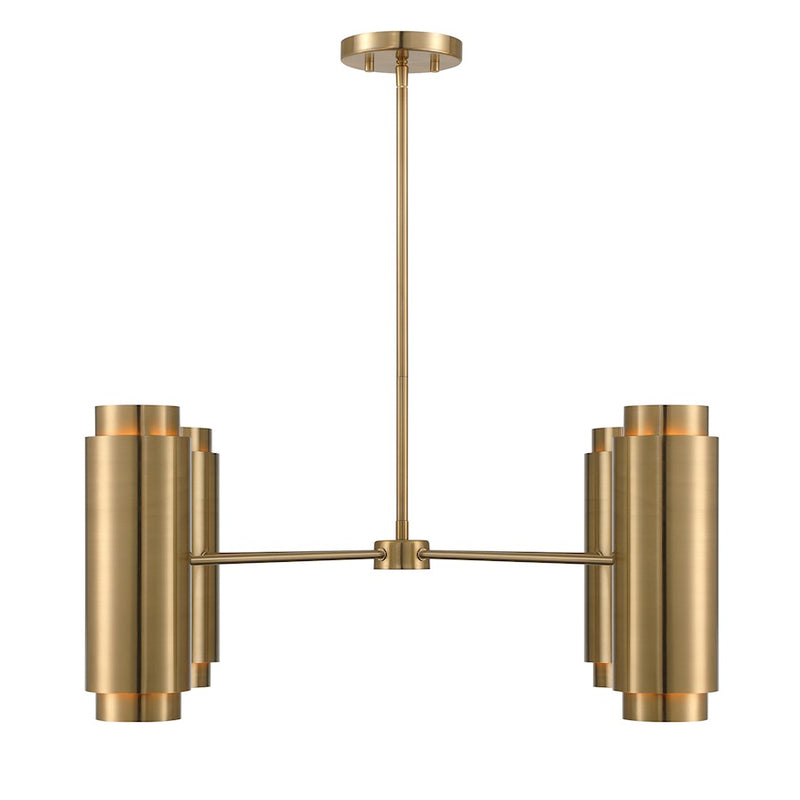 Savoy House Lio 8-Light Chandelier, Noble Brass