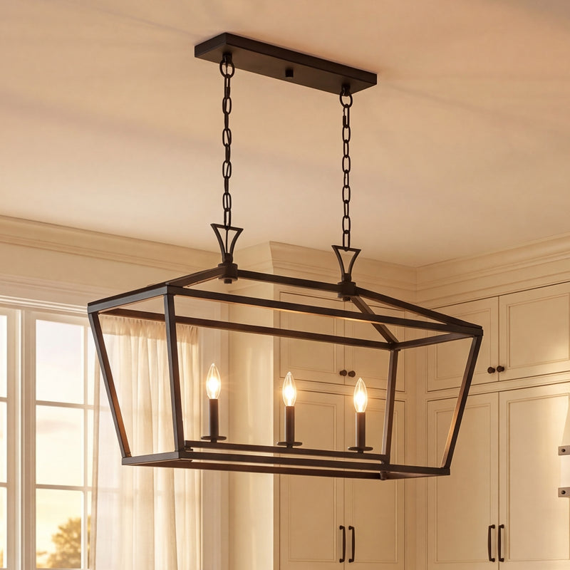 Savoy Essentials Townsend 3-Light Linear Chandelier