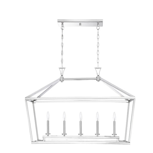Savoy House Townsend 424 5Lt 24" Linear Chandelier, Nickel