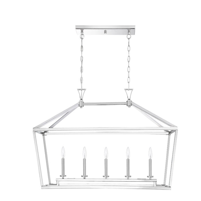 Savoy House Townsend 424 5Lt 24" Linear Chandelier, Nickel