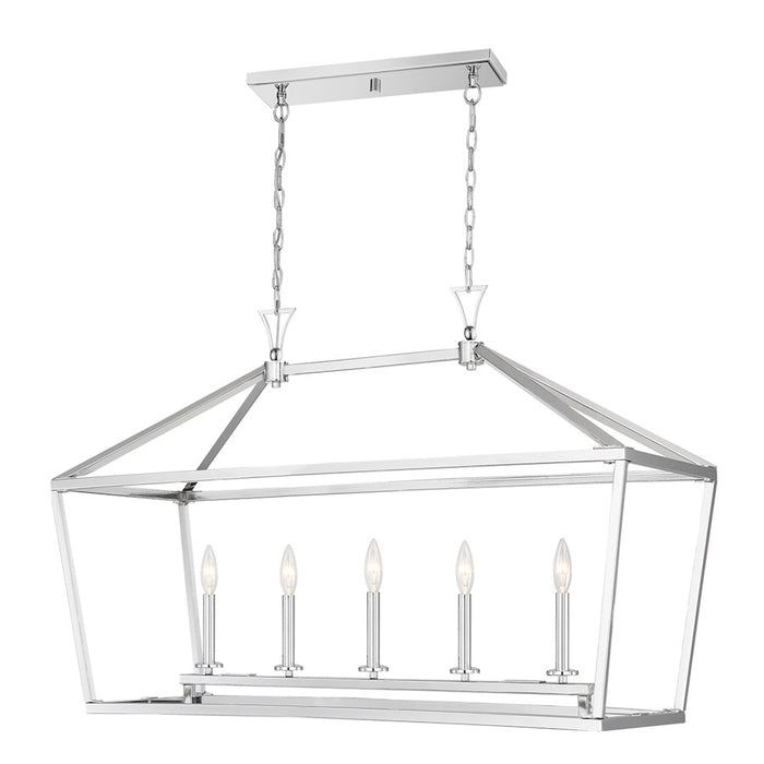 Savoy House Townsend 424 5Lt 24" Linear Chandelier, Nickel