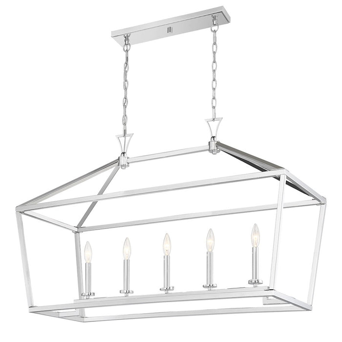 Savoy House Townsend 424 5Lt 24" Linear Chandelier, Nickel