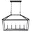 Savoy House Townsend 424 5-Light 24" Linear Chandelier, Matte Black - 1-424-5-89