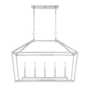 Savoy House Townsend 5-Light Linear Chandelier, Satin Nickel - 1-424-5-SN