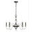 Savoy House Aragon 5 Light Chandelier, Mediterranean Bronze/Clear - 1-4277-5-15