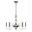 Savoy House Aragon 5 Light Chandelier, Mediterranean Bronze/Clear