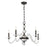 Savoy House Aragon 5 Light Chandelier, Mediterranean Bronze/Clear