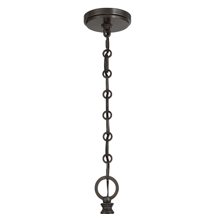 Savoy House Aragon 5 Light Chandelier, Mediterranean Bronze/Clear