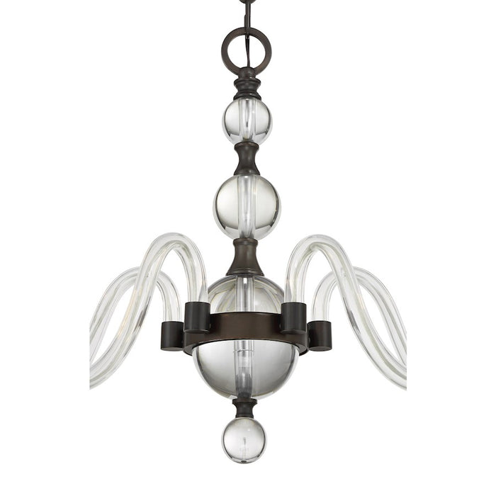 Savoy House Aragon 5 Light Chandelier, Mediterranean Bronze/Clear