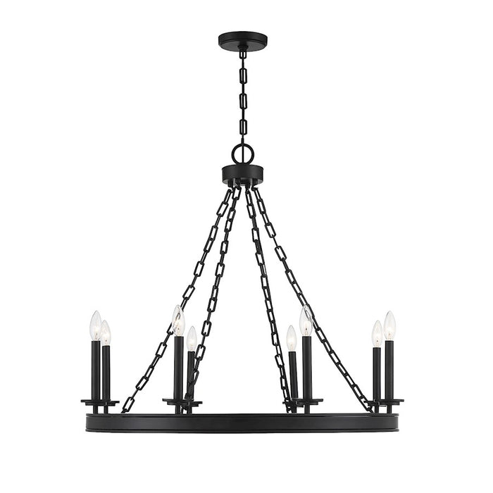 Savoy House Seville 8-Light Chandelier, Matte Black