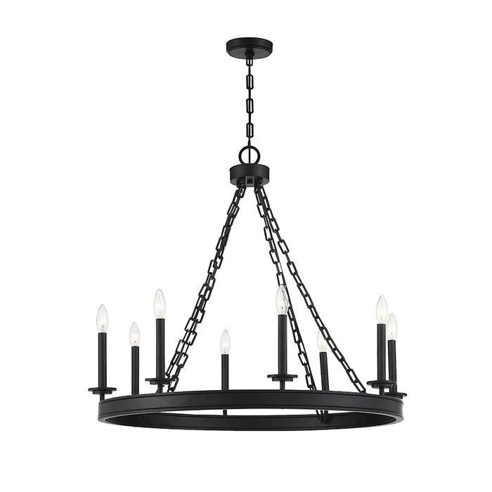 Savoy House Seville 8-Light Chandelier, Matte Black