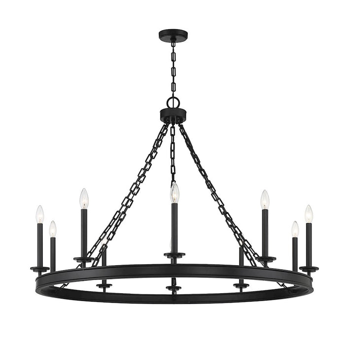 Savoy House Seville 10-Light Chandelier, Matte Black