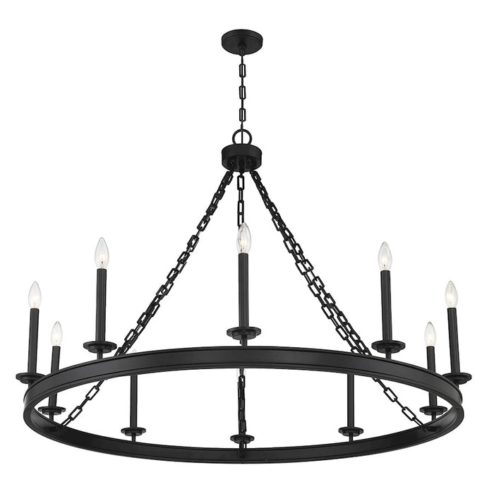 Savoy House Seville 10-Light Chandelier, Matte Black