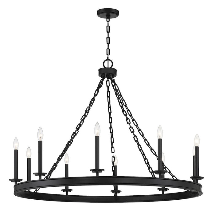 Savoy House Seville 10-Light Chandelier, Matte Black