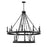 Savoy House Seville 15-Light Chandelier, Matte Black