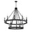 Savoy House Seville 15-Light Chandelier, Matte Black