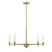 Savoy House Jasmine 5-Light Chandelier, Warm Brass - 1-4410-5-322