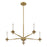 Savoy House Jasmine 5-Light Chandelier, Warm Brass