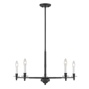 Savoy House Jasmine 5-Light Chandelier, Matte Black - 1-4410-5-89