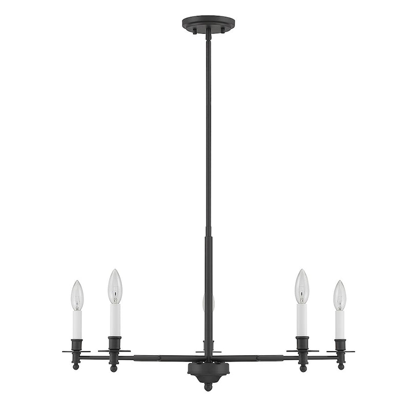 Savoy House Jasmine 5-Light Chandelier, Matte Black