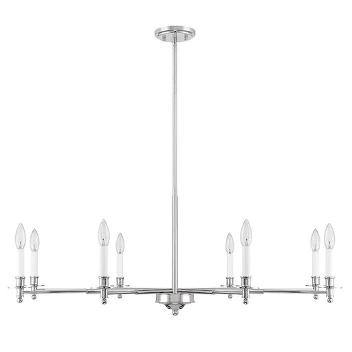 Savoy House Jasmine 8-Light Chandelier, Polished Nickel