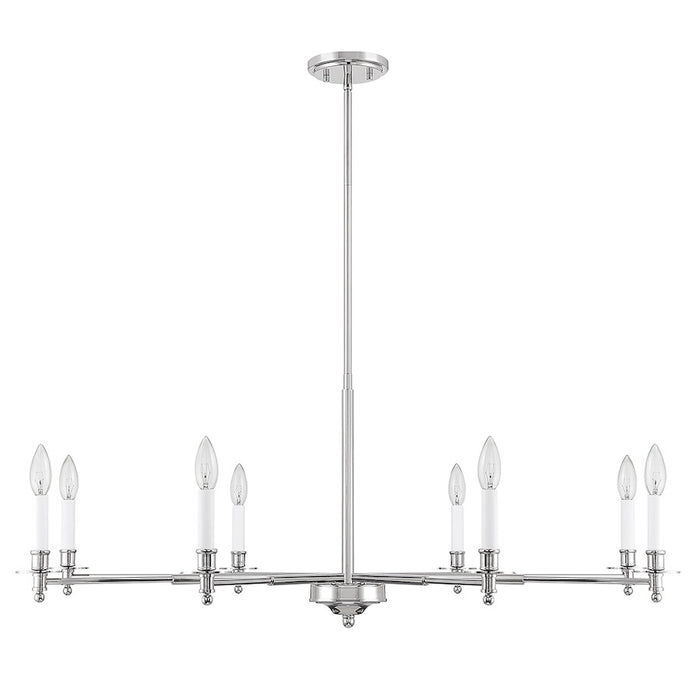 Savoy House Jasmine 8-Light Chandelier, Polished Nickel