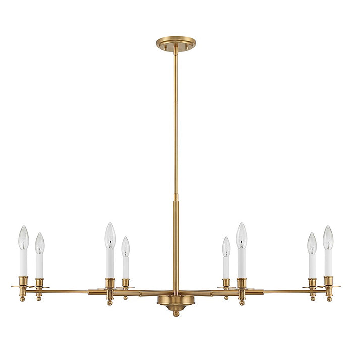 Savoy House Jasmine 8-Light Chandelier, Warm Brass