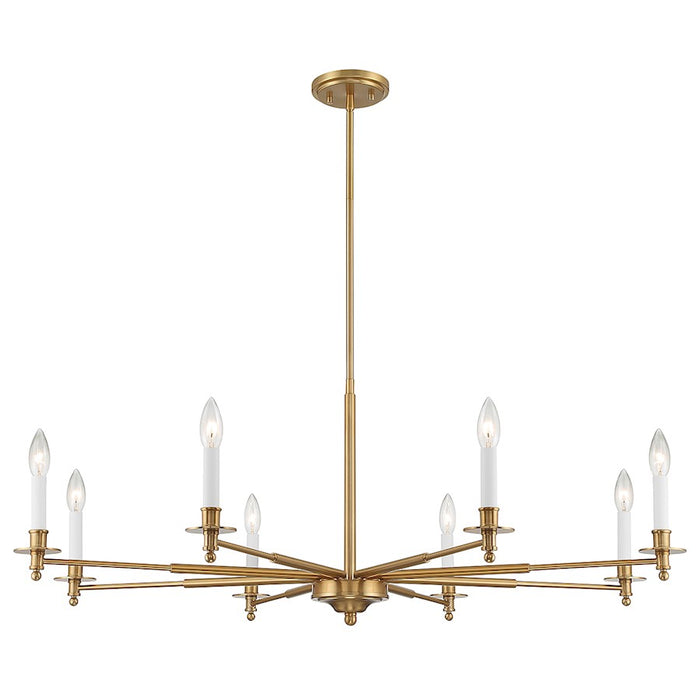 Savoy House Jasmine 8-Light Chandelier, Warm Brass