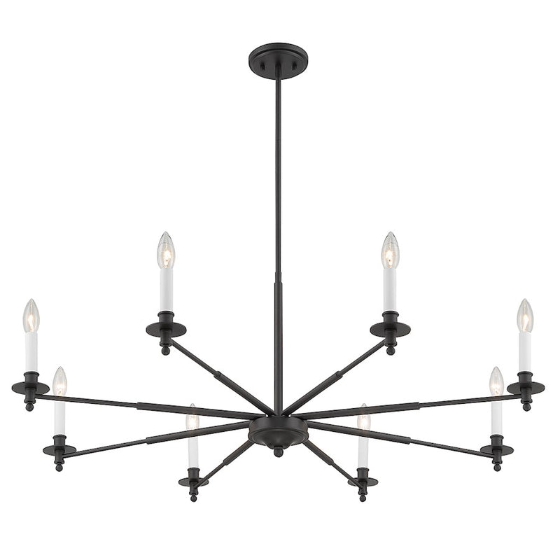 Savoy House Jasmine 8-Light Chandelier, Matte Black