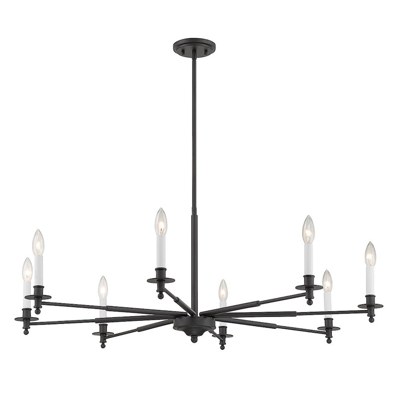Savoy House Jasmine 8-Light Chandelier, Matte Black