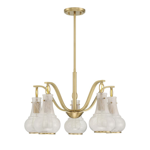 Savoy House Adams 5-Light Chandelier, Warm Brass