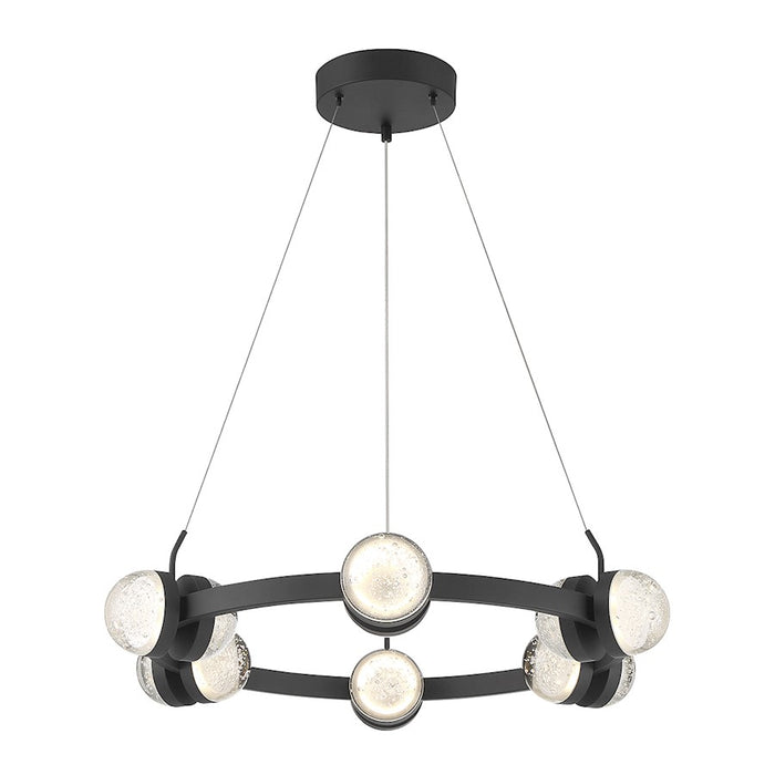 Savoy House Biscayne 12-Light LED Chandelier, Matte Black