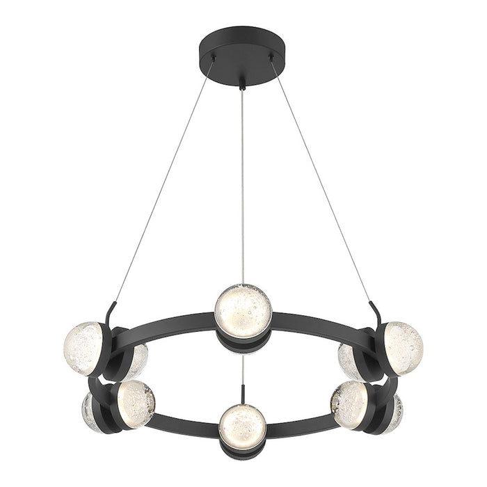 Savoy House Biscayne 12-Light LED Chandelier, Matte Black