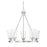 Savoy House Vaughan 5 Light Chandelier, Satin Nickel