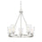 Savoy House Vaughan 5 Light Chandelier, Satin Nickel