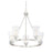 Savoy House Vaughan 5 Light Chandelier, Satin Nickel