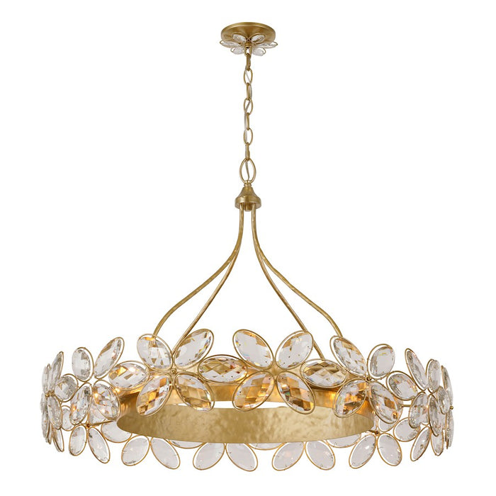 Savoy House Marbella 14 Light Chandelier, Gold Shimmer