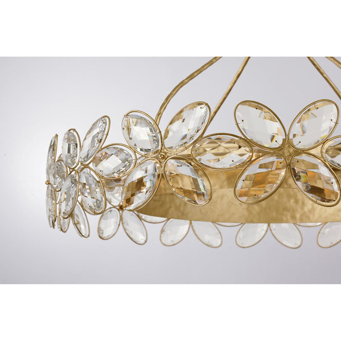 Savoy House Marbella 14 Light Chandelier, Gold Shimmer