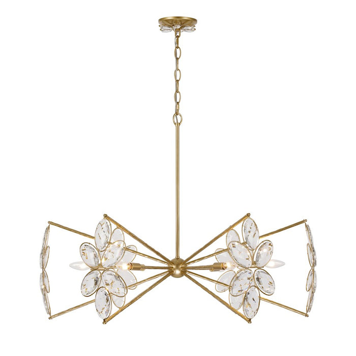 Savoy House Marbella 6 Light Chandelier, Gold Shimmer - 1-4529-6-221