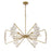 Savoy House Marbella 6 Light Chandelier, Gold Shimmer