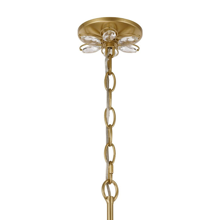 Savoy House Marbella 6 Light Chandelier, Gold Shimmer