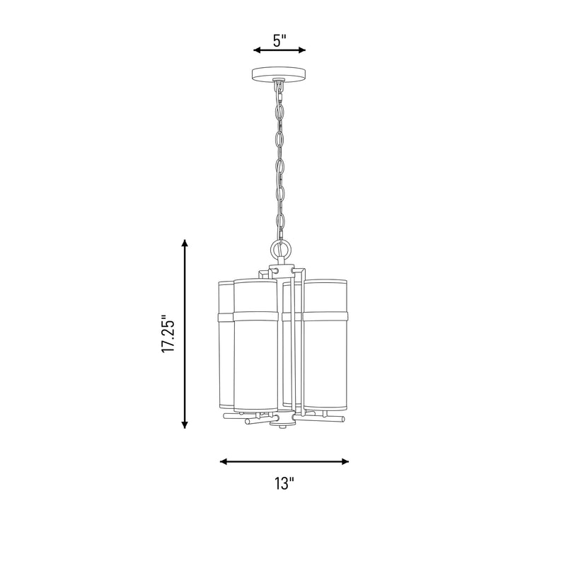 Savoy House Weston 4 Lt Chandelier, Mediterranean